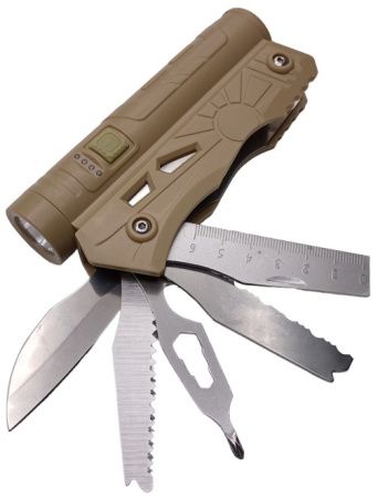 Ручной фонарь Мультитул Power Bank X-Balog BL-LF-800 USB