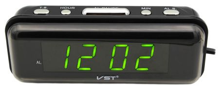 Часы электронные VST-738 зеленые, 220V