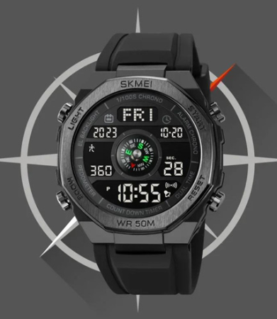 Часы наручные SKMEI 2209BKBK, BLACK-BLACK, Compass, Pedometer, 10323 Часы наручные SKMEI 2209BKBK, BLACK-BLACK, Compass, Pedometer, 10323