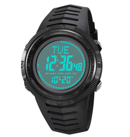 Часы наручные SKMEI 2147BKWT, BLACK-WHITE, Compass, 10322