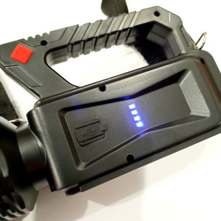 Ручной фонарь TY-832T, Аккумулятор, Боковая подсветка, Солнечная панель, microUSB