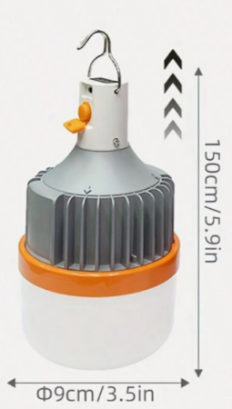 Фонарь для кемпинга BL-1010, 2х18650, 9235