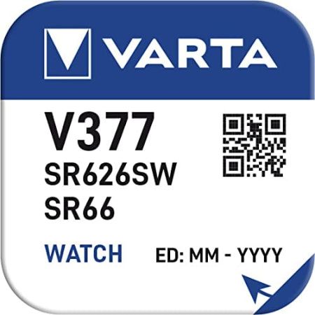 Батарейка Varta V377, SR626SW, D377, SR66, RW329