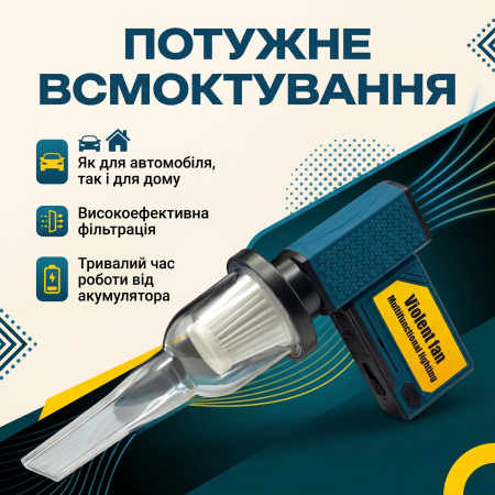 Портативный аккумуляторный пылесос F033