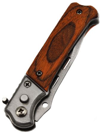 Нож выкидной дерево 045-1, 7,50см