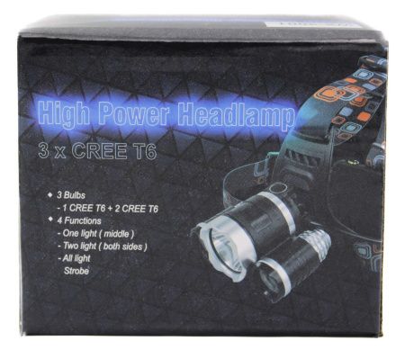 Налобный фонарь BORUIT RJ3001, Акк., T6 LED, ZOOM, автомобильная зарядка Налобный фонарь BORUIT RJ3001, Акк., T6 LED, ZOOM, автомобильная зарядка