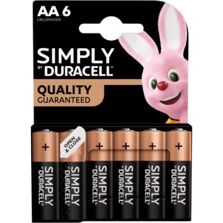 Батарейка Duracell LR6/AA блистер - 6шт.