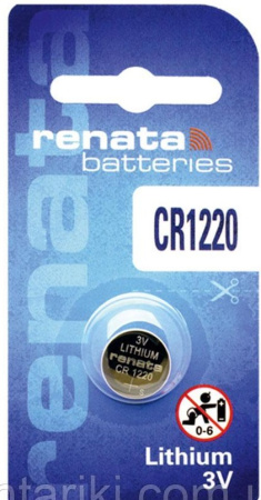 Батарейки-Таблетки Renata CR1220 / 3V/ 1шт. на блистере