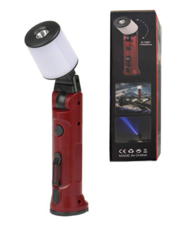 Фонарь для кемпинга WORKLIGHT-72-XPE, Белый, Красный, 10W, 350 Lumen, Li-Ion, поворот1 80º+180º