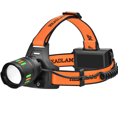 Налобный фонарь PL-179, T203, TG LED, 2х18650, ЗУ Type-C