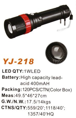 Ручной фонарь Yajia YJ-218, 1LED, Zoom