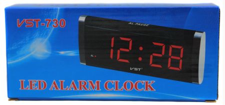 Часы электронные VST-730, салатовое свечение