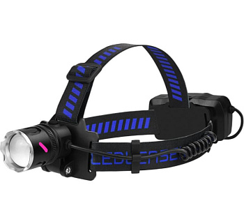 Налобный фонарь Bailong PL-188, Red+White, 2x18650, Type-C, TG LED, Zoom
