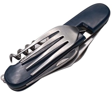 Туристический столовый прибор Синий средний