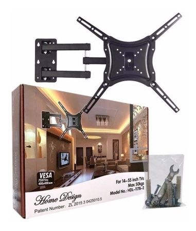 Крепление Кронштейн для телевизора Home Design HDL-117B-2 14"-55" / поворотный/ 6896