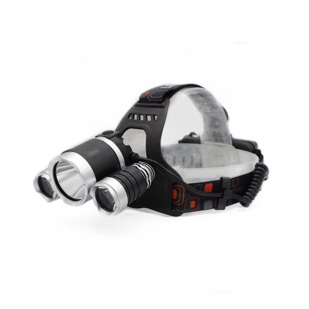 Налобный фонарь BORUIT RJ3000, Акк., T6 LED, автомобильная зарядка