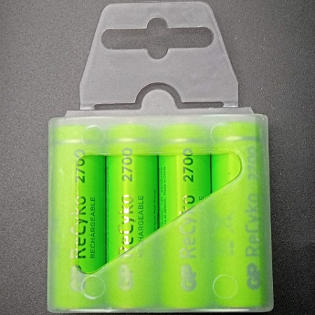 Аккумулятор GP ReCyko2700 /R6 AA /Ni-MH 2600mAh 1.2V 1 шт. (в упаковке 4шт), кейс