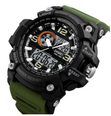 Часы наручные SKMEI 1283AG, ARMY GREEN, 9742