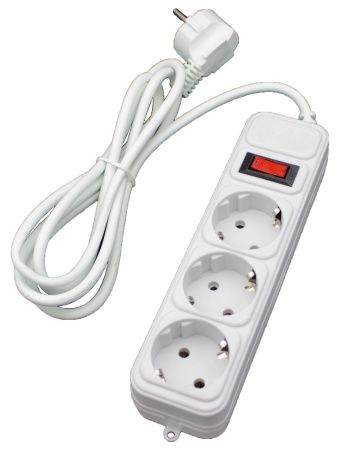 Сетевой фильтр Maxxter SPM3-G-6G 3гнезда, 1.8 метра