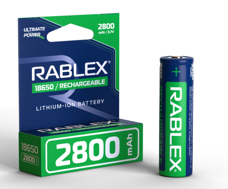 Аккумулятор Rablex 18650, 2800mAh Li-ION 3.7v