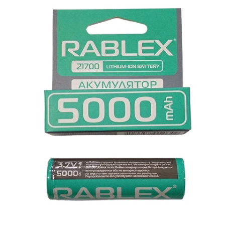 Аккумулятор Rablex 21700, 5000mAh Li-ION 3.7v
