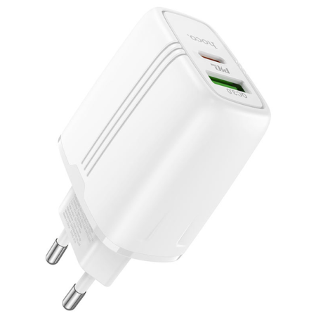 СЗУ Сетевое Зарядное Устройство Hoco N11, быстрая зарядка 20W, Type-C - Lightning