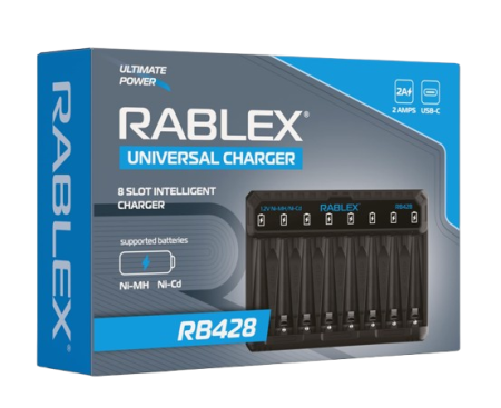 Зарядное устройство Rablex RB428 на 8 AA/AAA R3/R6 1.2V