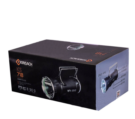 Ручной фонарь Kinsach KS718, WD223, аккумуляторный, метал