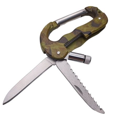 Мультитул карабин A08, камуфляж