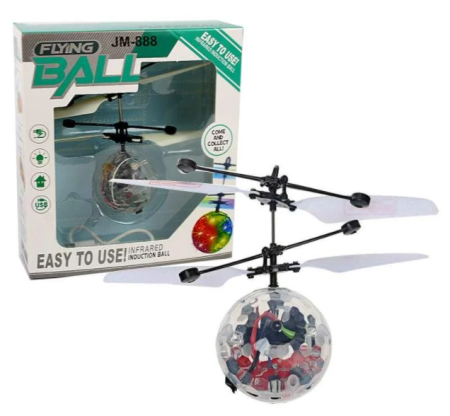 Летающий шар игрушка с рисунком на аккумуляторе, JM-888