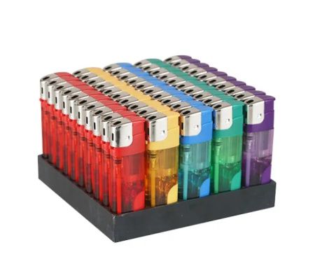 Зажигалка газовая карманная 721 прозрачная