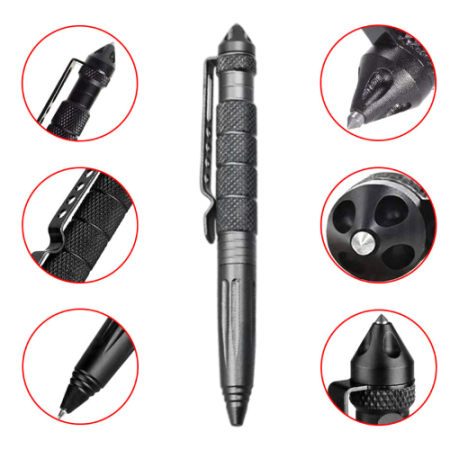 Ручка Тактическая со стеклобоем Laix B2 Tactical Pen / алюминий Серый