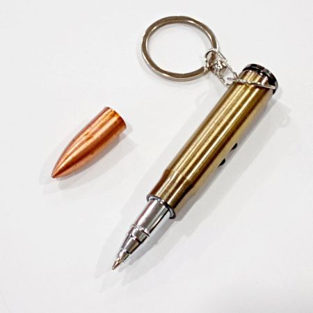 Фонарь брелок (LED+Лазер+Ручка) / 9017-1LED/ Патрон