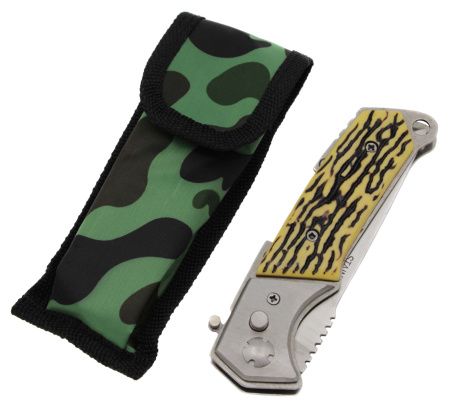 Нож выкидной Columbia 233B Кость