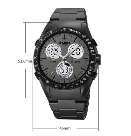 Часы наручные SKMEI 2109BK, BLACK, 10315