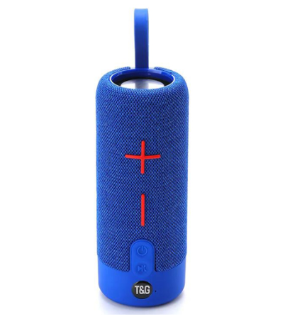 Bluetooth-колонка TG619C с RGB подсветкой, speakerphone, радио, синий