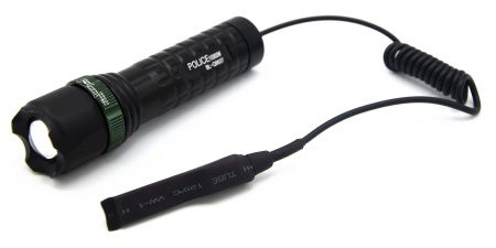 ручной фонарь Police Bailong BL-Q8637, подствольный, 18650, ЗУ сеть+авто, Zoom, XPE, Крепление