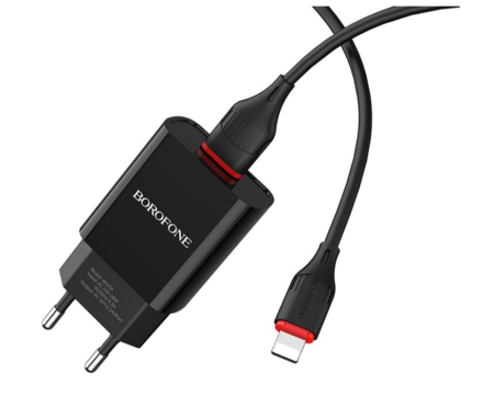 СЗУ Сетевое Зарядное Устройство BOROFONE BA20A - Lightning СЗУ Сетевое Зарядное Устройство BOROFONE BA20A - Lightning
