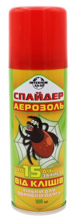 Аерозоль от клещей СПАЙДЕР Interhim S&G  / 15 суток / 100ml "ПРОСРОЧЕННЫЙ"