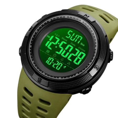 Часы наручные SKMEI 2070AGWT, ARMY GREEN-BLACK, 9304