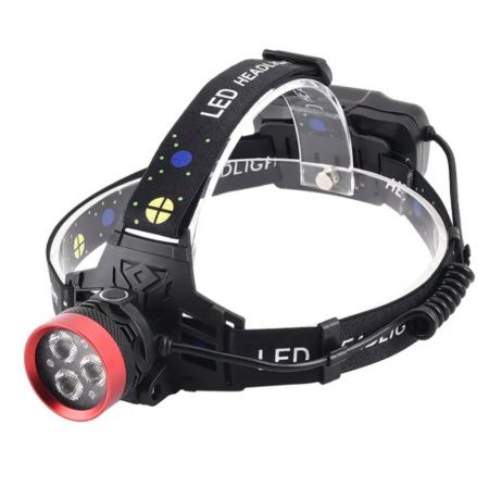 Налобный фонарь Police PL-175, 3х18650 аккум, 3хXTE LED, Type-C