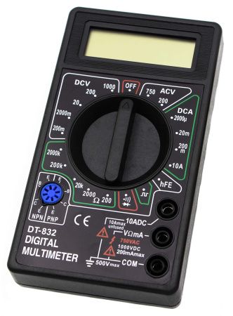 Мультиметр DT-832 (Тестер) звуковая прозвонка
