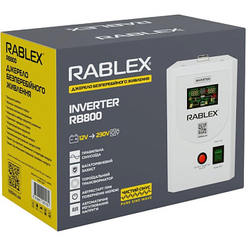 Источник бесперебойного питания UPS Rablex RB800, 800VA, 640W, чистая синусоида