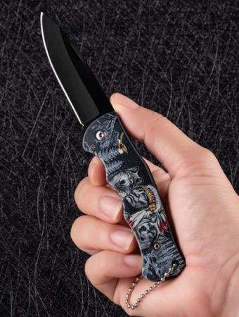 Нож складной Knifes Skull 4760X -1