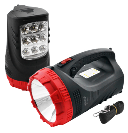 Ручной фонарь Luxury YJ-2827, Аккумулятор, 3W+9LED