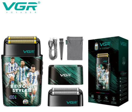 Электробритва VGR V-309 шейвер, двойное лезвие, 6500-7500 RPM, LED Display