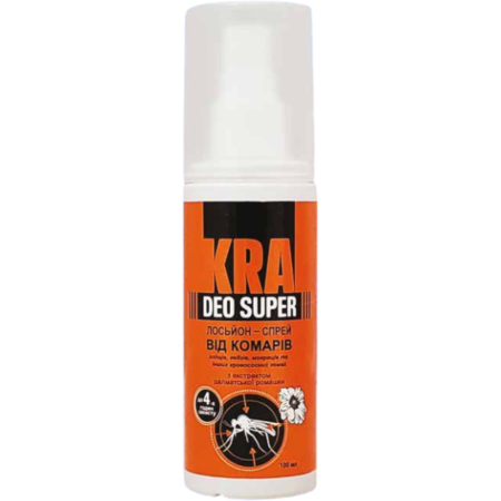 KRA DEO спрей от комаров 100 мл. ( 10% DEET )