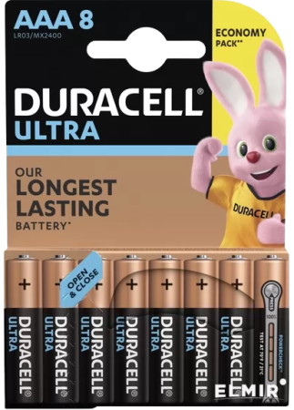 Батарейка Duracell Ultra LR3/ AAA  цена за 1шт  (блистер - 8шт.)