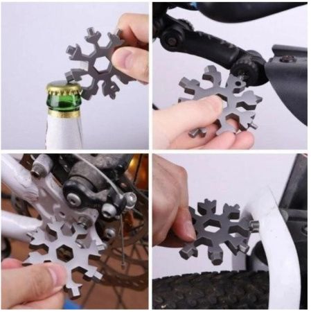 Мультитул Универсальный ключ шестигранники Снежинка / 5626