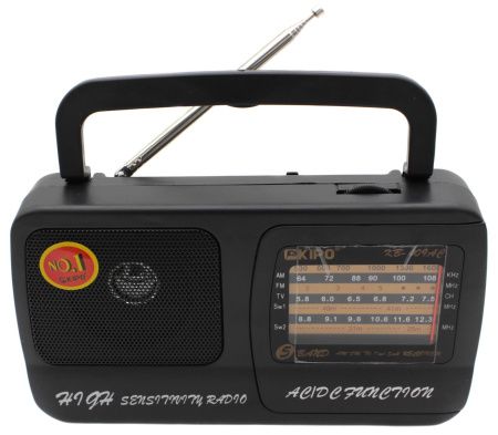Радиоприёмник кипо KIPO KB-409AC, AM/FM/TV/SW1.5W2 первый сорт